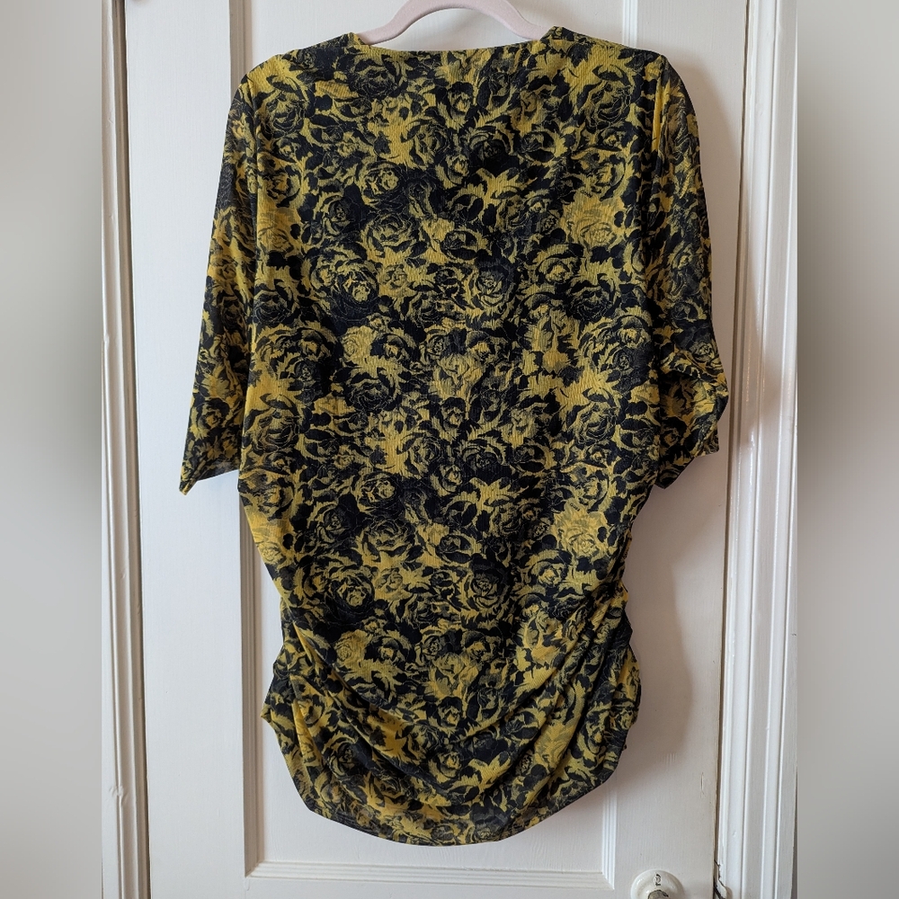 Ganni Ruched Mesh Top - Picture 3 of 5